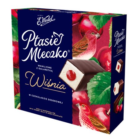 WEDEL PTASIE MLECZKO WIŚNIA 340g