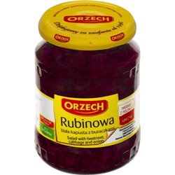 ORZECH SAŁATKA RUBINOWA KAPUSTA Z BURACZKAMI 670g