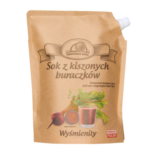 SŁONECZNE POLE SOK Z KISZONYCH BURAKÓW DOYPACK 800ml