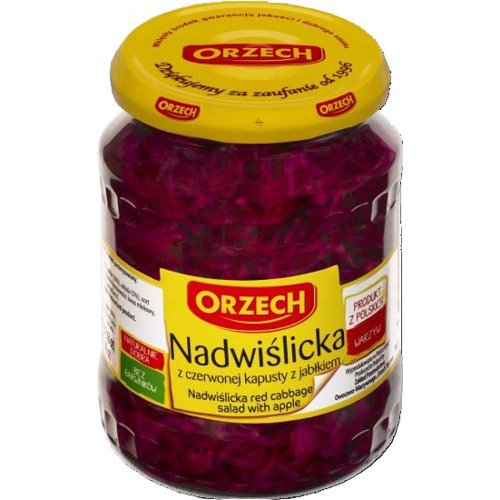 ORZECH SAŁATKA Z CZERWONEJ KAPUSTY Z JABŁKIEM 900g