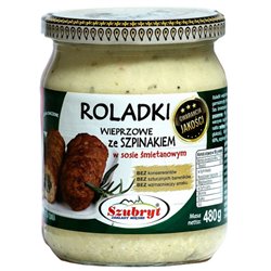 SZUBRYT DANIE ROLADKI ZE SZPINAKIEM W SOSIE ŚMIETANKOWYM 480g