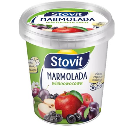 STOVIT MARMOLADA WIELOOWOCOWA MIĘKKA KUBEK 600g