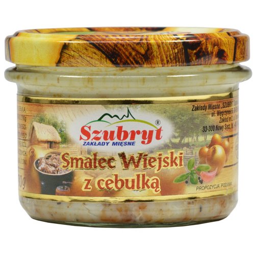 SZUBRYT SŁOIK SMALEC WIEJSKI Z CEBULKĄ 180g