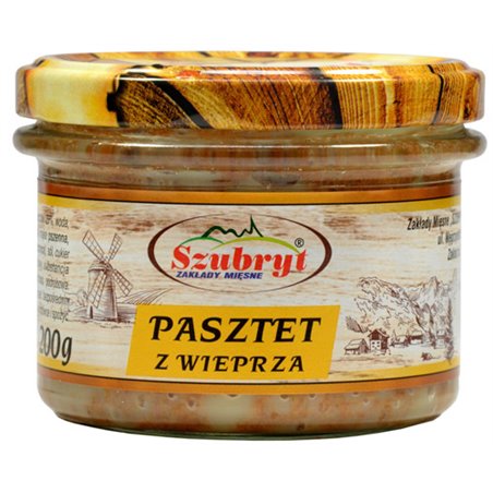 SZUBRYT SŁOIK PASZTET Z WIEPRZA 200g