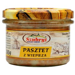 SZUBRYT SŁOIK PASZTET Z WIEPRZA 200g