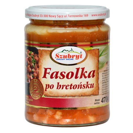 SZUBRYT DANIE FASOLKA PO BRETOŃSKU 470g