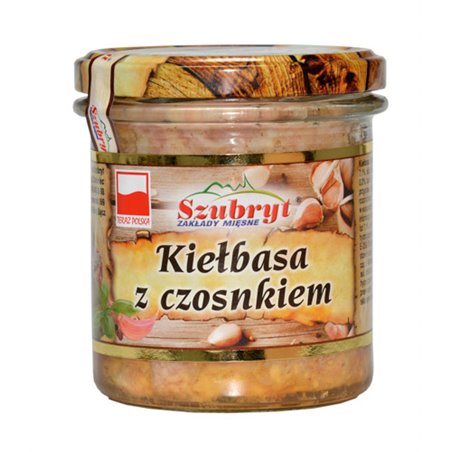 SZUBRYT SŁOIK KIEŁBASA Z CZOSNKIEM 300g