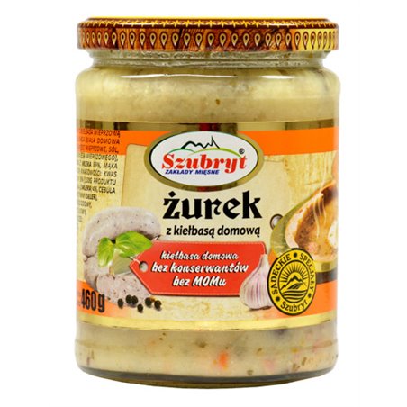 SZUBRYT DANIE ZUPA ŻUREK Z KIEŁBASĄ DOMOWĄ 460g