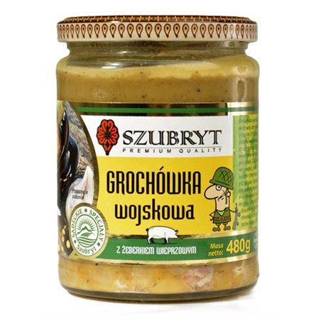 SZUBRYT DANIE GROCHÓWKA WOJSKOWA Z ŻEBERKAMI 480g