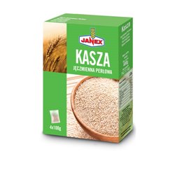 JANEX KASZA JĘCZMIENNA PERŁOWA 4x100g 400g