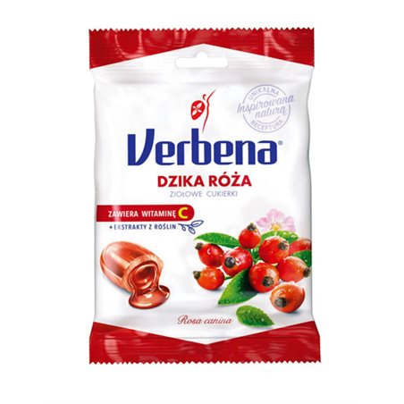VERBENA CUKIERKI ZIOŁOWE DZIKA RÓŻA 60g