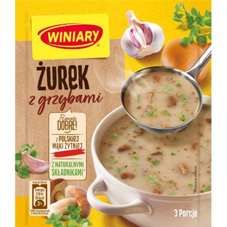 WINIARY ZUPA STAND. ŻUREK Z GRZYBAMI 49g