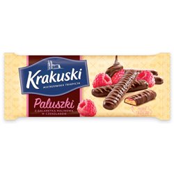 BAHLSEN PALUSZKI KRAKUSKI Z GALARETKĄ MALINOWĄ W CZEK. 144g