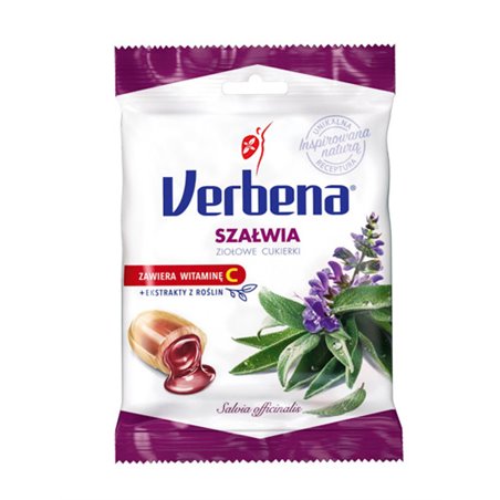 VERBENA CUKIERKI ZIOŁOWE SZAŁWIA 60g