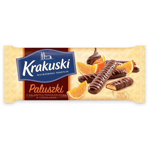 BAHLSEN PALUSZKI KRAKUSKI Z GALARETKĄ POMARAŃCZOWĄ W CZEK. 144g