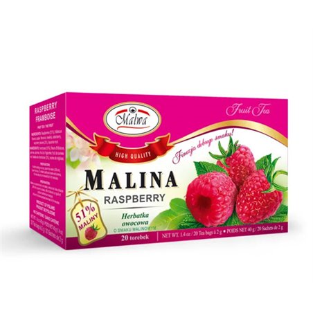 MALWA HERBATA OWOCOWA MALINA 20x2g 40g