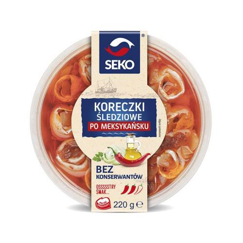 SEKO FILETY ŚLEDZIOWE KORECZKI MEKSYKAŃSKIE 220g