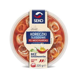 SEKO FILETY ŚLEDZIOWE KORECZKI MEKSYKAŃSKIE 220g
