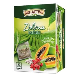 HERBAPOL HERBATA BIG-ACTIVE ZIELONA Z PAPAJĄ I GOJI 20x1,7g 34g
