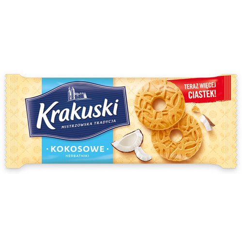 BAHLSEN CIASTKA KRAKUSKI KOKOSOWE 168g