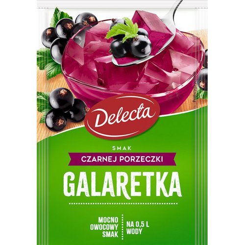 DELECTA GALARETKA CZARNA PORZECZKA 70g