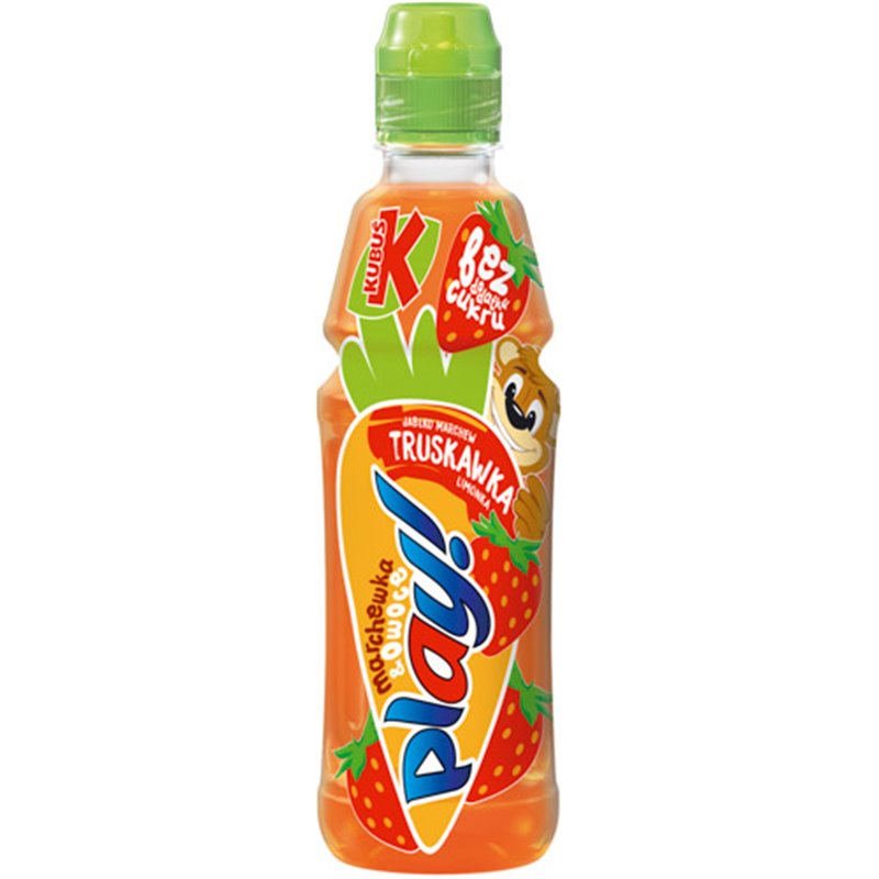 KUBUŚ SOK PLAY MARCHEW TRUSKAWKA LIMONKA 400ml