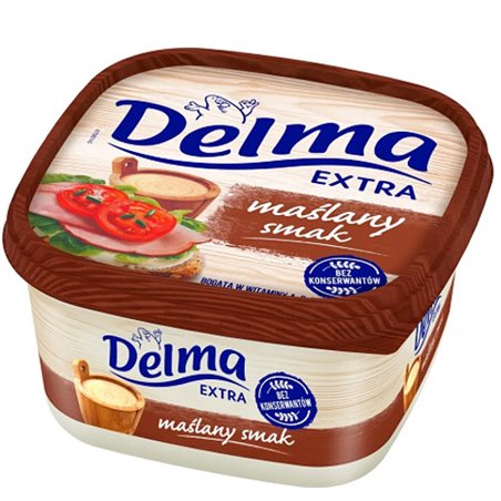 UNILEVER MARGARYNA DELMA Z DODATKIEM MASŁA 450g