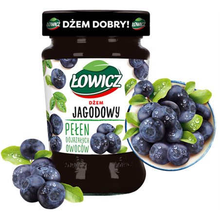 ŁOWICZ DŻEM JAGODOWY 280g