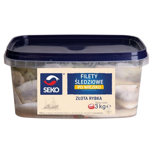 SEKO RYBA FILETY ŚLEDŹOWY W OLEJU WIEJSKIM ~2,5kg/3kg