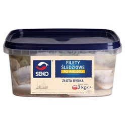 SEKO RYBA FILETY ŚLEDŹOWY W OLEJU WIEJSKIM ~2,5kg/3kg