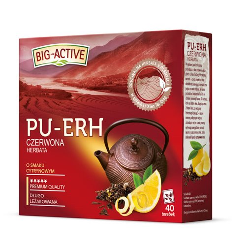 HERBAPOL HERBATA BIG-ACTIVE PU-ERH Z CYTRYNĄ 40x1,8g 72g