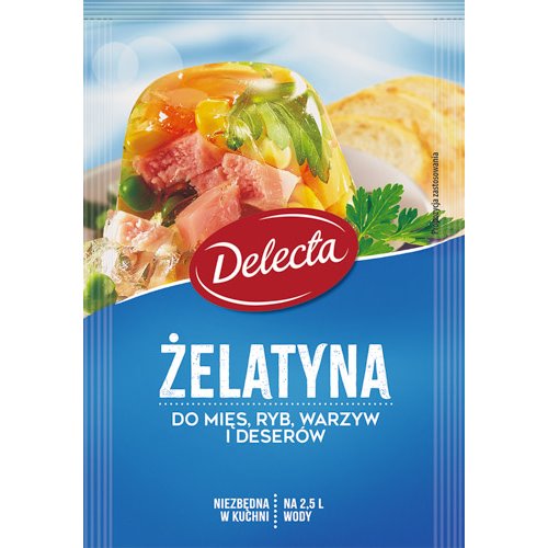 DELECTA ŻELATYNA SPOŻYWCZA DUŻA 50g