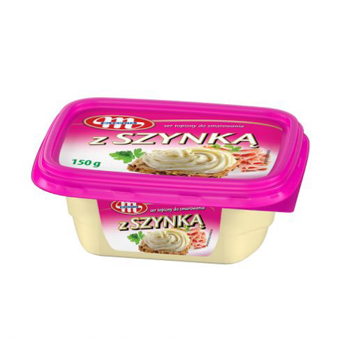MLEKOVITA SER TOPIONY KUBEK GOUDA Z SZYNKĄ 150g