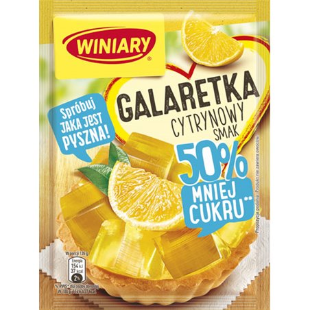 WINIARY GALARETKA CYTRYNA 50% MNIEJ CUKRU 39g