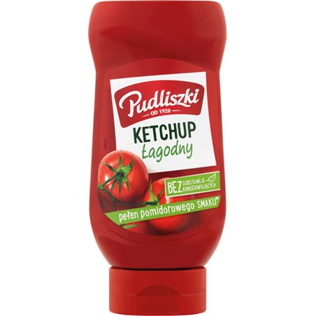 PUDLISZKI KETCHUP ŁAGODNY 480g