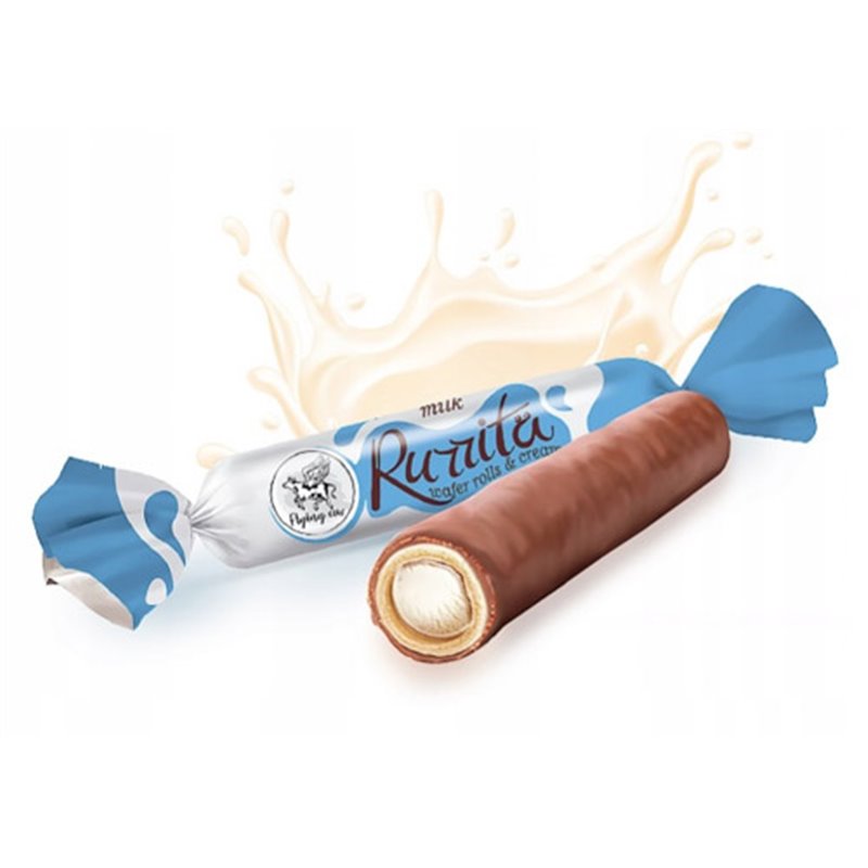 AIM WAFELKI RURKI RURRITA Z KREMEM MLECZNYM 1KG