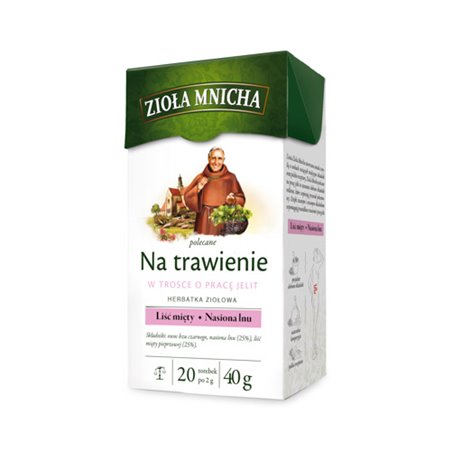 HERBAPOL HERBATA BIG-ACTIVE ZIOŁA MNICHA NA TRAWIENIE 20x2g 40g