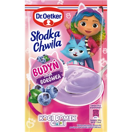 DR.OETKER BUDYŃ SŁODKA CHWILA KOCI DOMEK GABI BORÓWKA 41g
