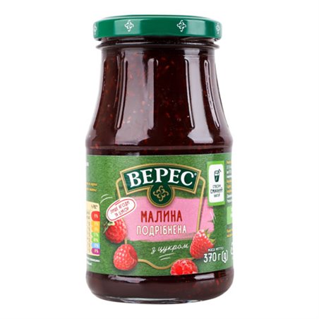 VERES OWOCE MALINA  ROZDROBNIONA 350g