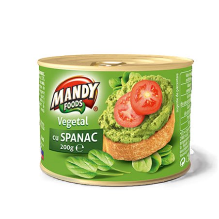 MANDY PASZTET WARZYWNY ZE SZPINAKIEM 200G