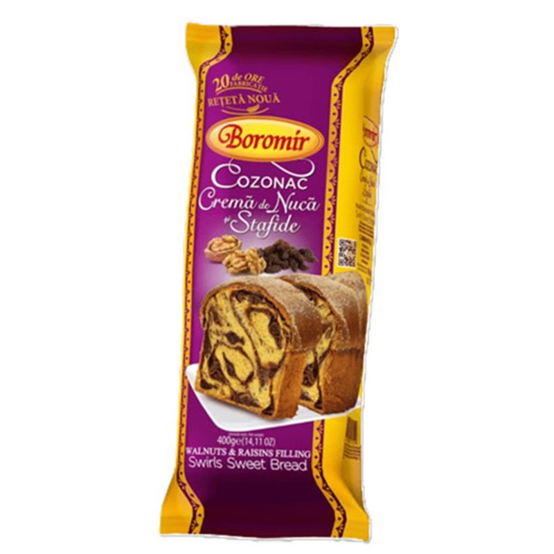 BOROMIR CIASTO BABKA COZONAC KAKAO Z BAKALIAMI 450g