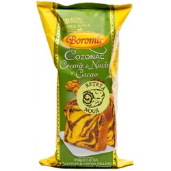 BOROMIR CIASTO BABKA COZONAC KAKAO Z ORZECHAMI 450g