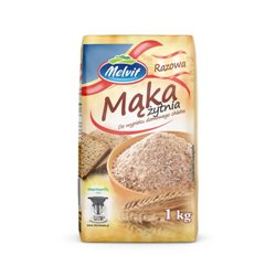 MELVIT MĄKA PSZENNA RAZOWA CHLEBOWA TYP2000 1kg