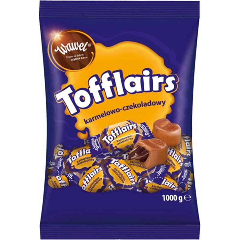 WAWEL CUKIERKI TOFFLAIRS KARMEL CZEKOLADA 1Kg