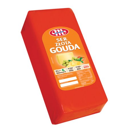 MLEKOVITA SER BLOK GOUDA ZŁOTA DOJRZEWAJĄCA ~3,2kg