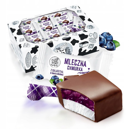 AIM CZEKOLADKI PIANKA MLECZNA CHMURKA BORÓWKOWA ~1KG