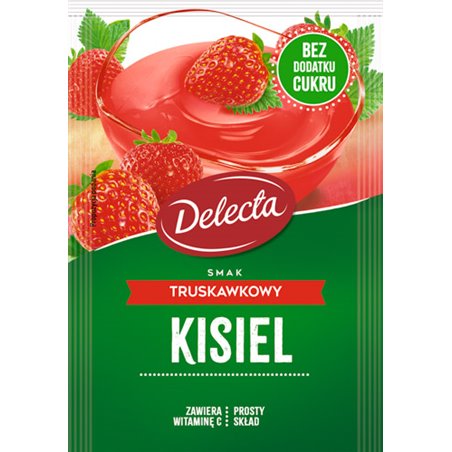 DELECTA KISIEL OWOCOWY KUBEK TRUSKAWKA 30g