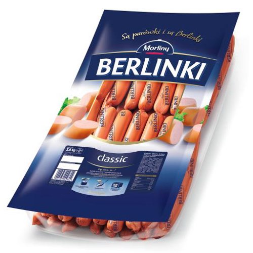 MORLINY PARÓWKI BERLINKI CLASSIC 2,5KG