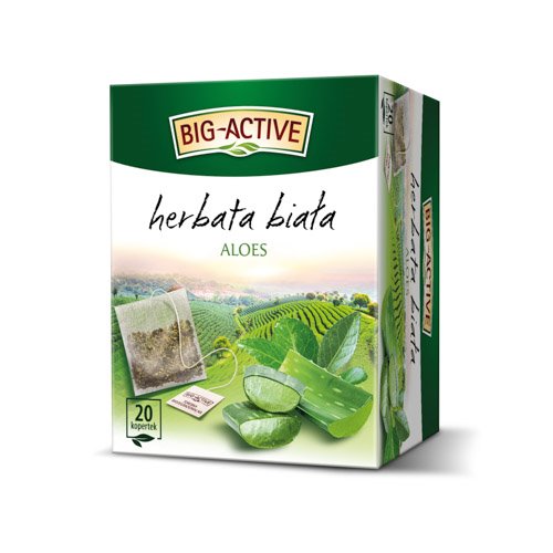 HERBAPOL HERBATA BIG-ACTIVE BIAŁA Z ALOESEM 20x1,5g 30g