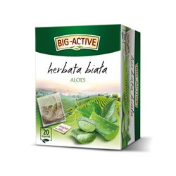 HERBAPOL HERBATA BIG-ACTIVE BIAŁA Z ALOESEM 20x1,5g 30g